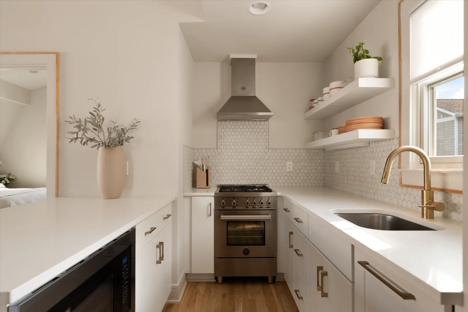 The guest house kitchen